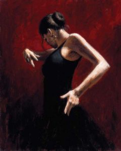 El Baile del Flamenco en Rojo