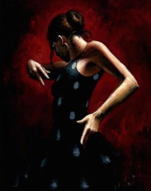 El Baile del Flamenco en Rojo with Polka Dots