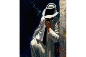 Man in White Suit painting