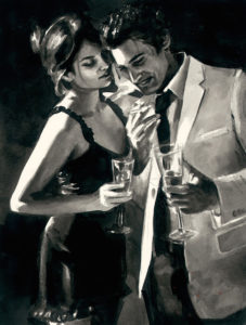 The Proposal IV with Champagne Flute - Ink