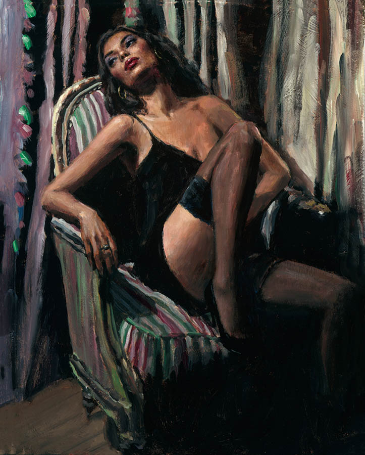 Buy a U.S. limited edition giclée of Kayleigh painting by Fabian Perez. 