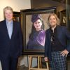 Lord Spencer standing next to Fabian Perez and Lady Spencer portrait by Fabian Perez