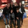 Kun Aguero with Fabian Perez and family